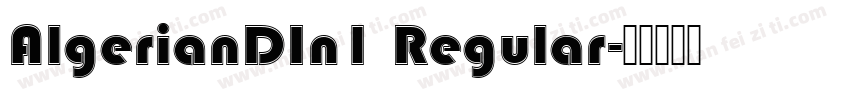 AlgerianDIn1 Regular字体转换
